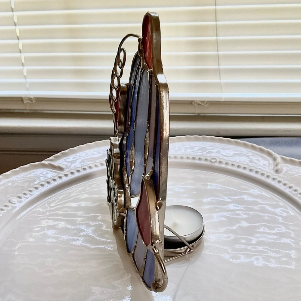 Stained Glass Pumpkin Candleholder: Tea Light Votive